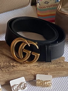 Gracie Black Large GG Belt