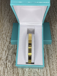 Carson Gold Bangle Bracelet