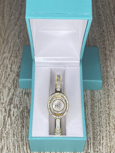 Chloe Gold Double Bling with Mother of Pearl Logo Bracelet