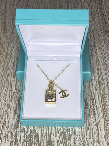 Chloe Gold Perfume Necklace