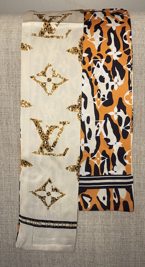 Lauren Small Scarf Cheetah Cream